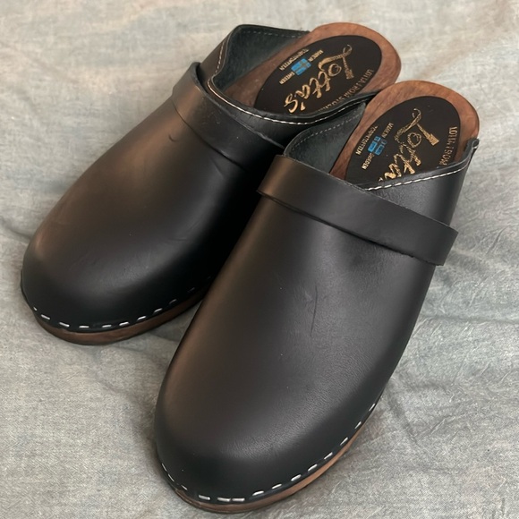 Lotta of Stockholm Black Heel Clog - 39 (EUC) - Picture 1 of 8